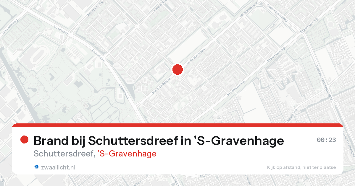 Brand bij Schuttersdreef in 'S-Gravenhage — 24 aug 2026