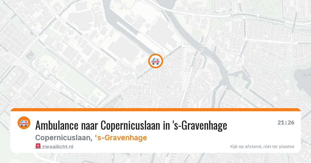 Ambulance naar Copernicuslaan in 's-Gravenhage — 8 feb 2026