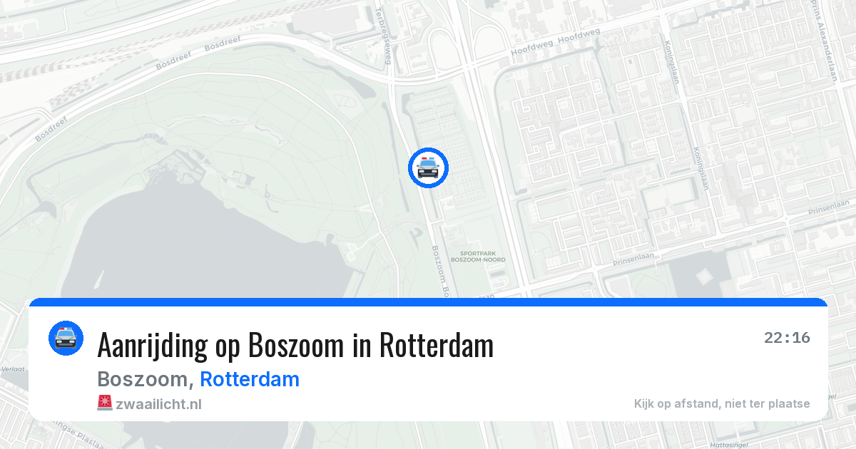Aanrijding op Boszoom in Rotterdam — 2 aug 2026