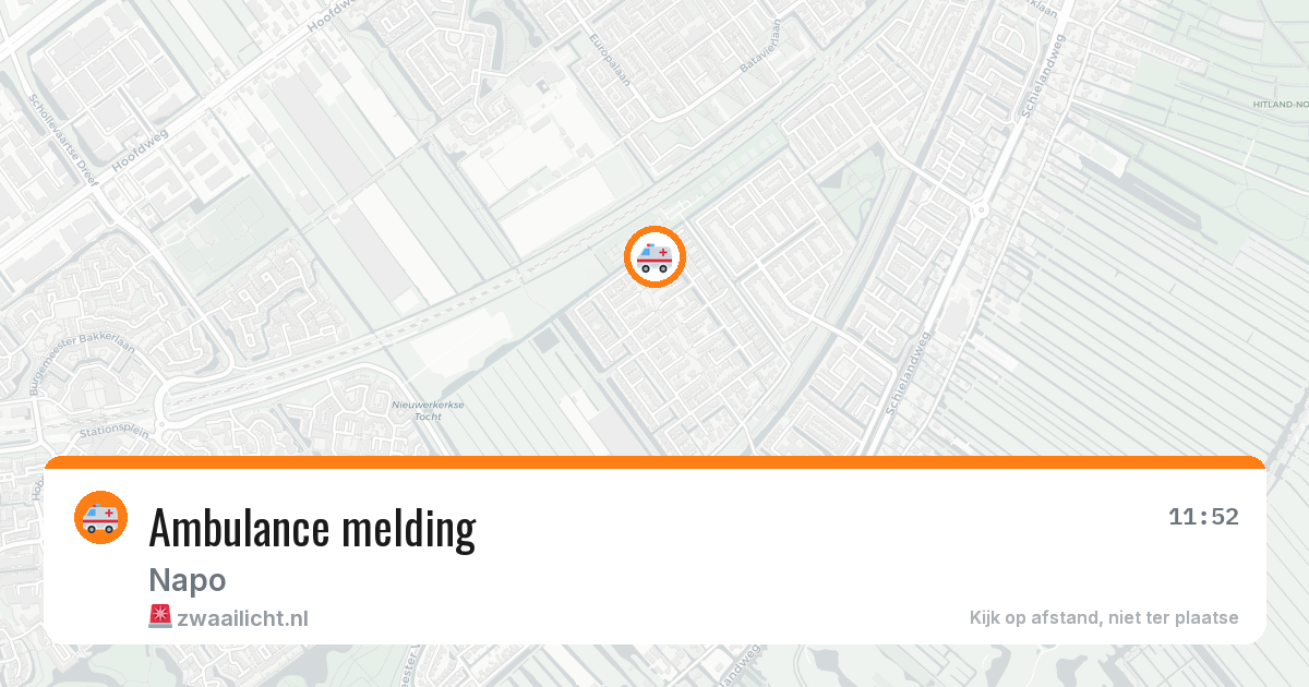 Ambulance melding — 4 jul 2026