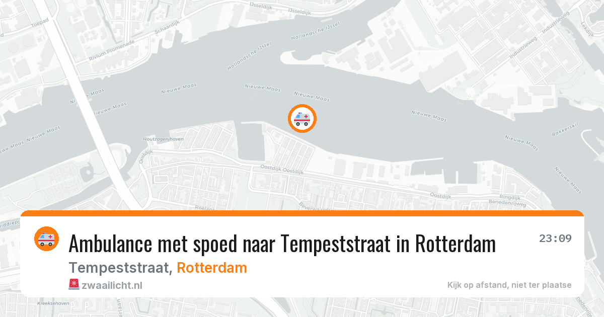 Ambulance met spoed naar Tempeststraat in Rotterdam — 29 mrt 2026