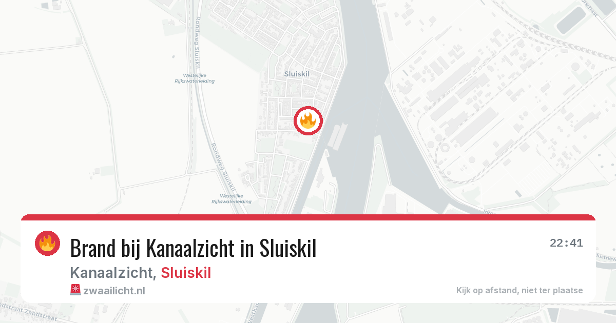 Brand bij Kanaalzicht in Sluiskil — 2 aug 2026