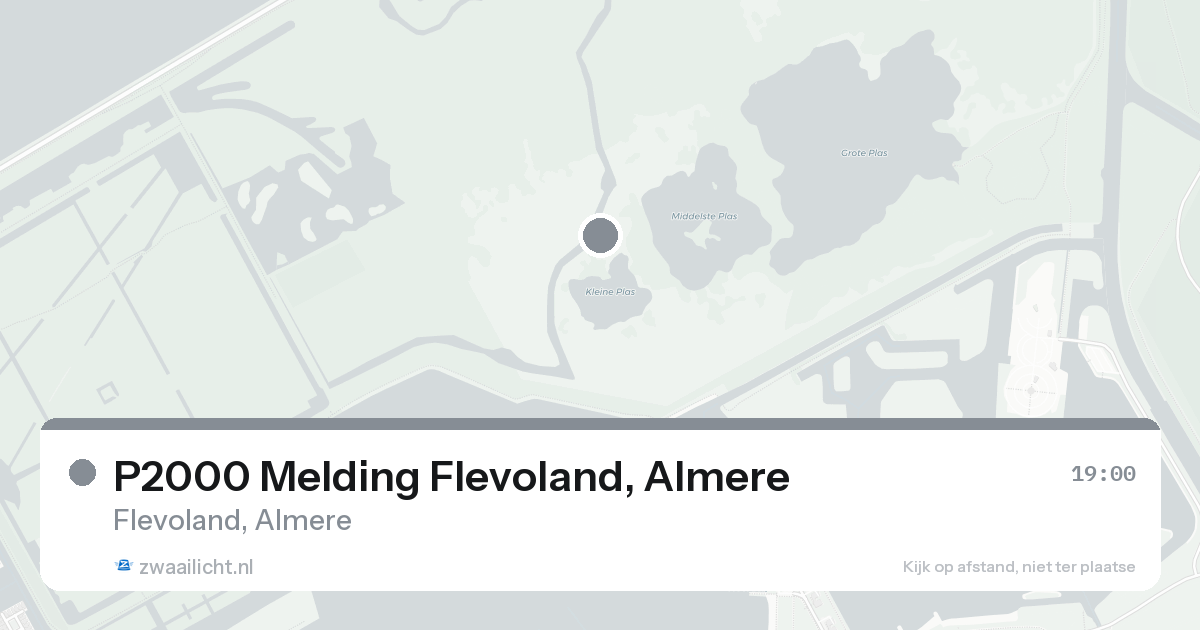 P2000 Melding Flevoland, Almere — 17 aug 2026