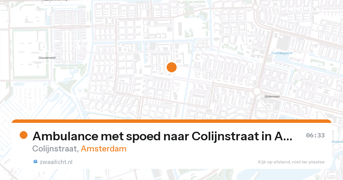Ambulance met spoed naar Colijnstraat in Amsterdam — 17 feb 2026