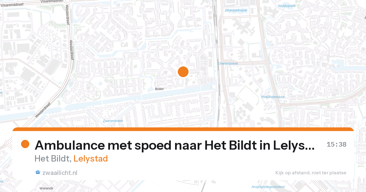 Ambulance met spoed naar Het Bildt in Lelystad — 28 aug 2026