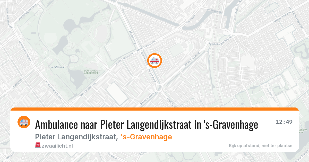 Ambulance naar Pieter Langendijkstraat in 's-Gravenhage — 5 jun 2026