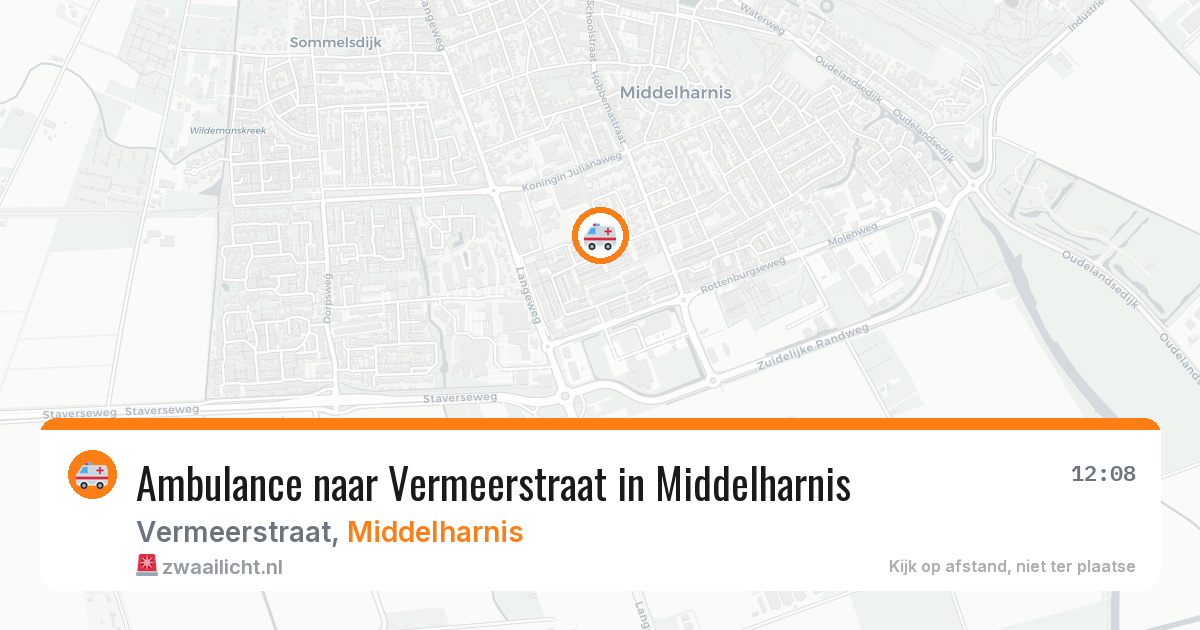 Ambulance naar Vermeerstraat in Middelharnis — 21 apr 2026