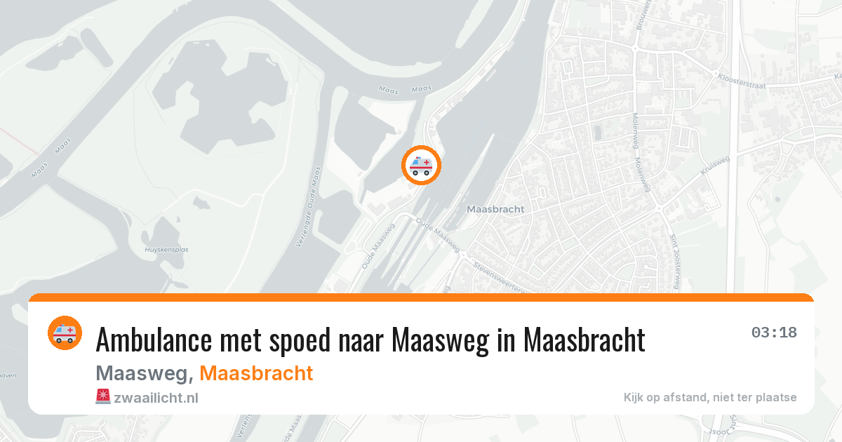 Ambulance met spoed naar Maasweg in Maasbracht — 20 jun 2026