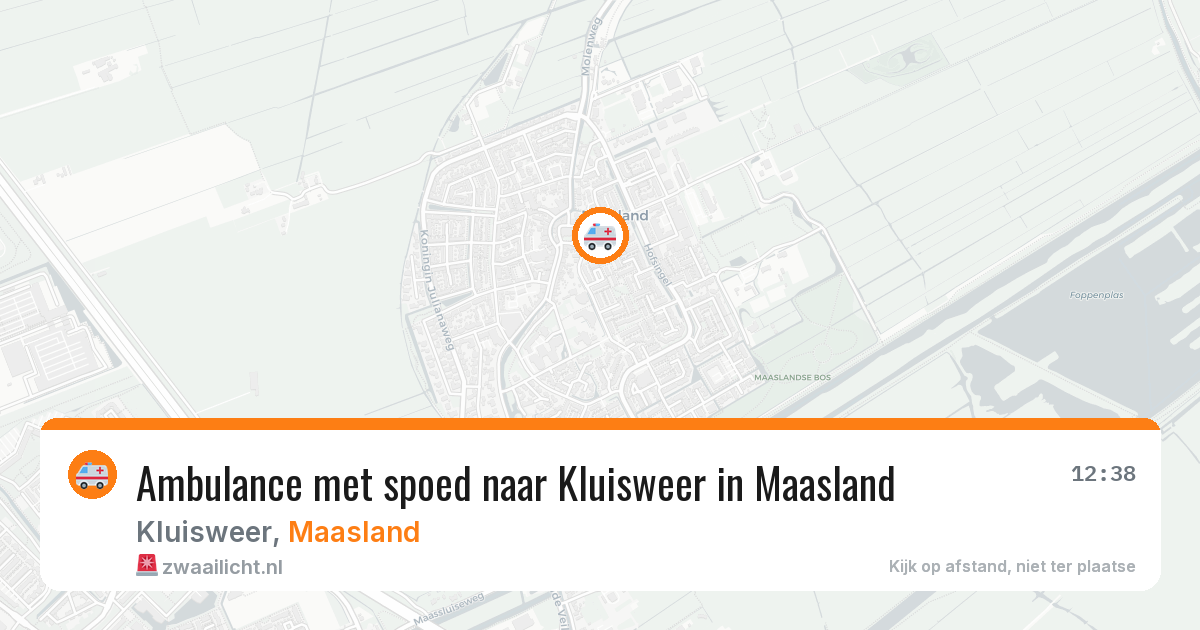 Ambulance met spoed naar Kluisweer in Maasland — 30 apr 2026