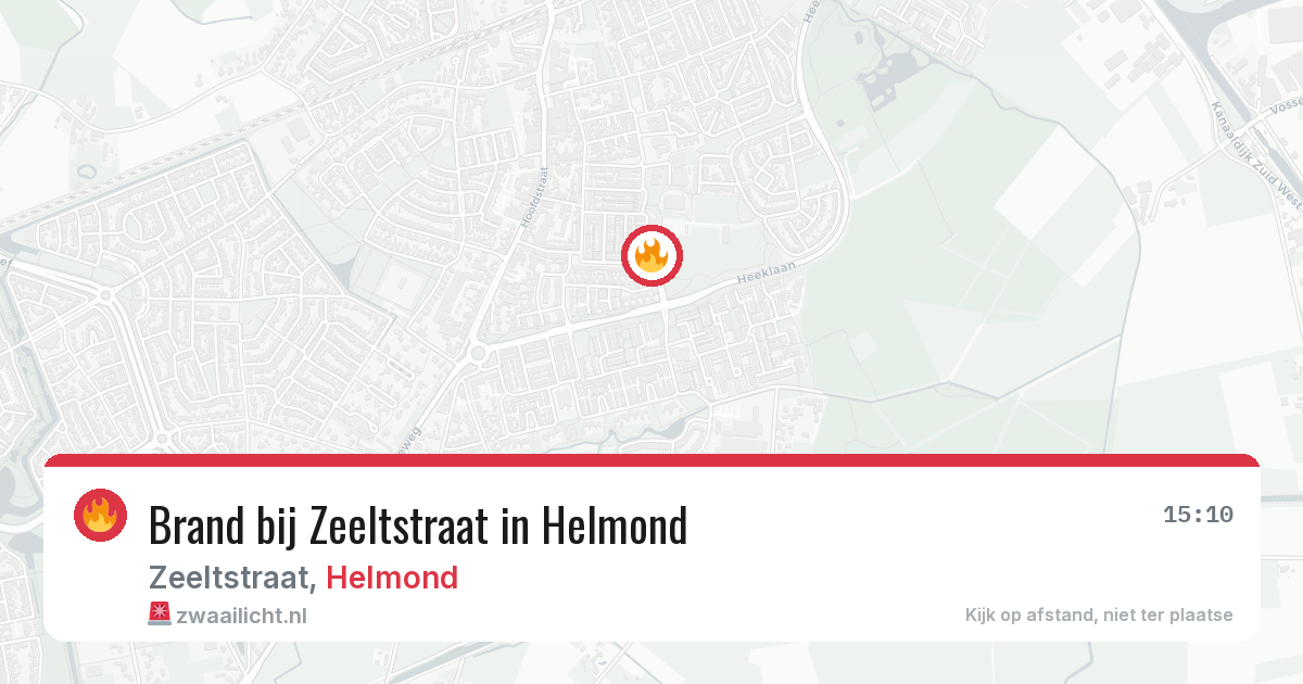 Brand bij Zeeltstraat in Helmond — 30 jun 2026