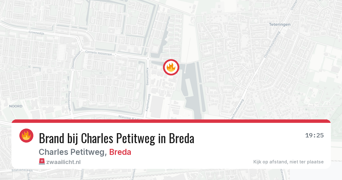 Brand bij Charles Petitweg in Breda — 31 mei 2026