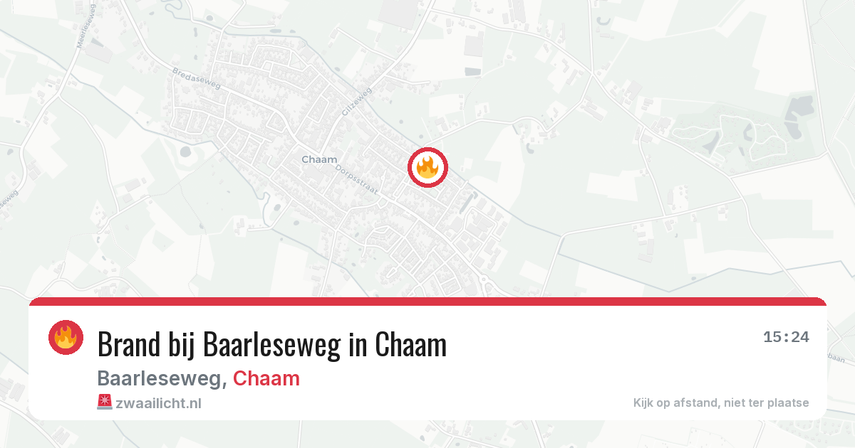 Brand bij Baarleseweg in Chaam — 11 mei 2026