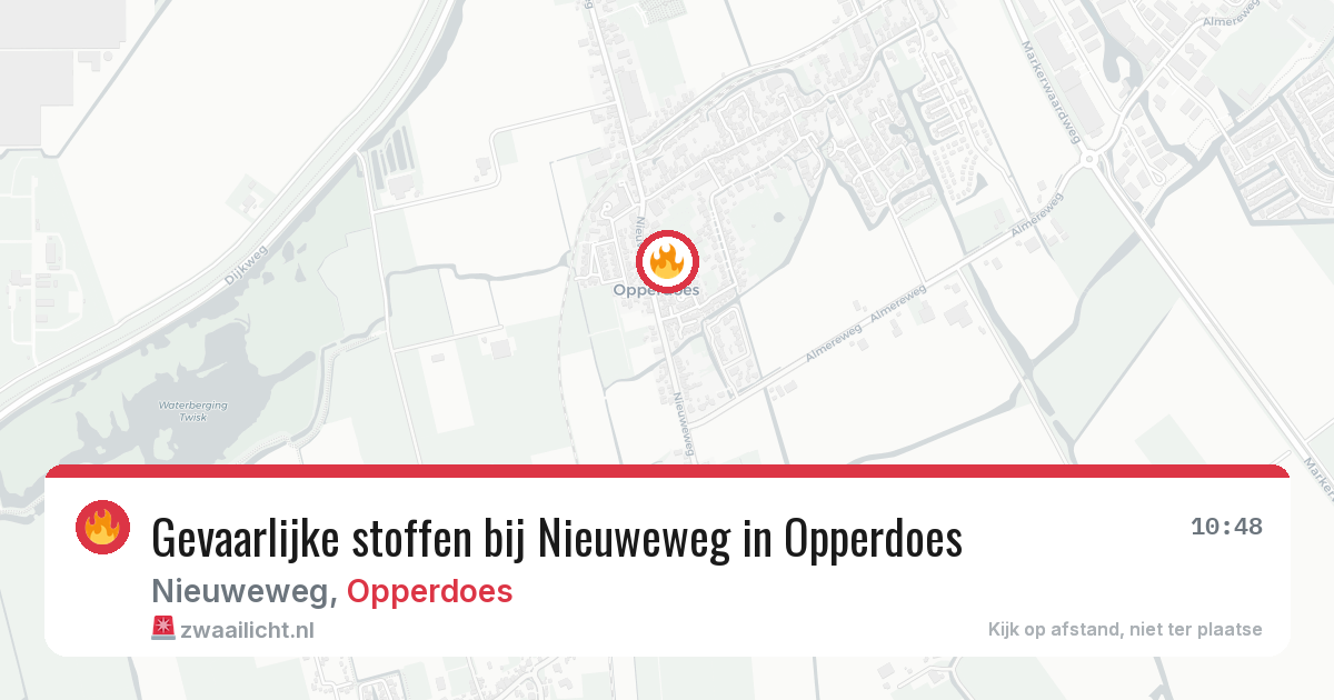 Gevaarlijke stoffen bij Nieuweweg in Opperdoes — 19 jun 2026