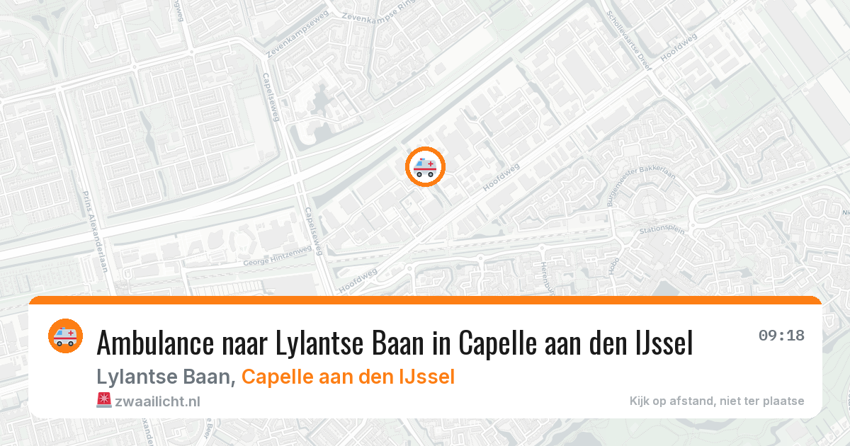 Ambulance naar Lylantse Baan in Capelle aan den IJssel — 25 mrt 2026