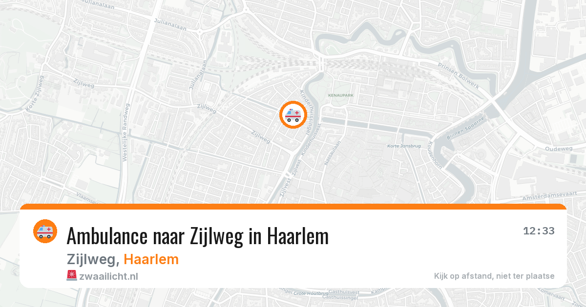 Ambulance naar Zijlweg in Haarlem — 29 jan 2026