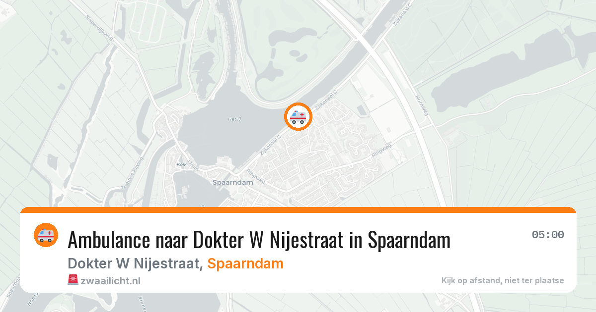 Ambulance naar Dokter W Nijestraat in Spaarndam — 26 mei 2026