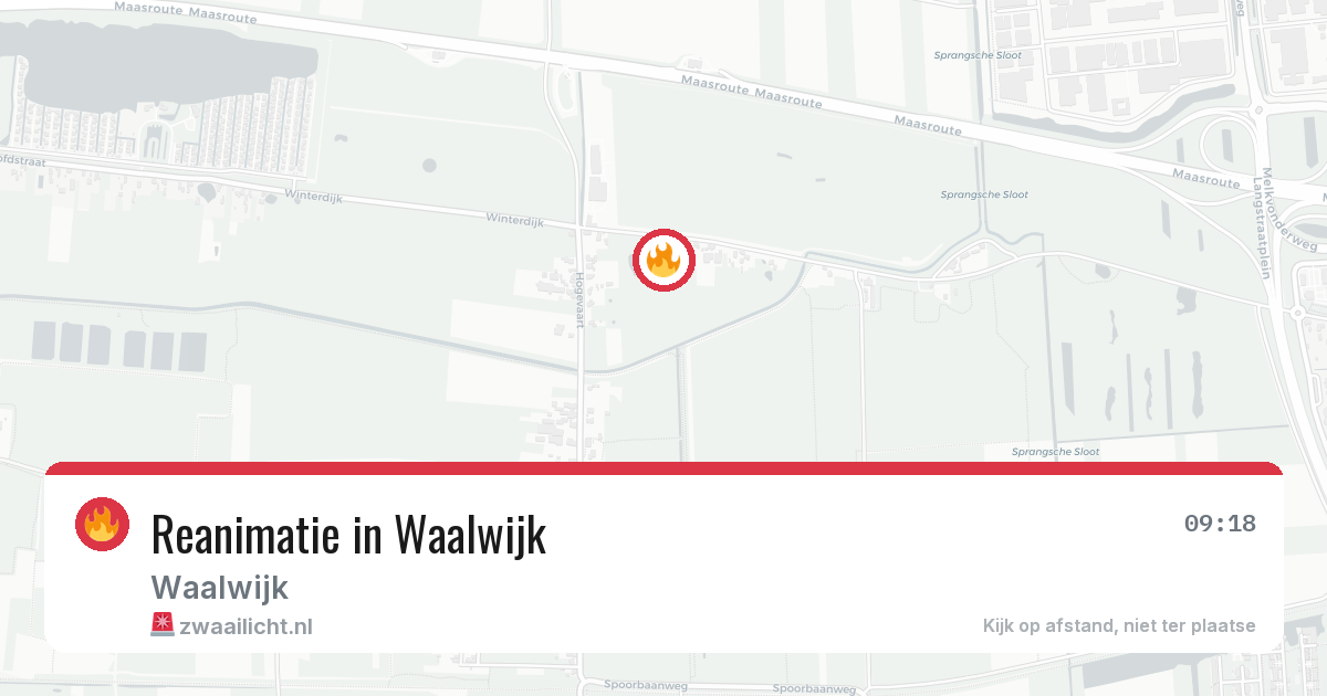 Reanimatie in Waalwijk — 17 jun 2026