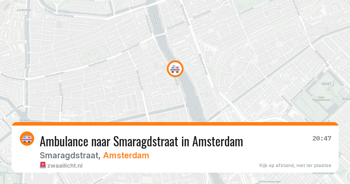 Ambulance naar Smaragdstraat in Amsterdam — 29 jan 2026