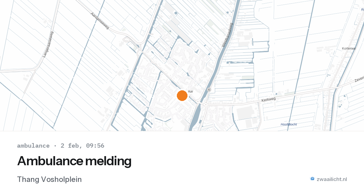 Ambulance melding — 2 feb 2026