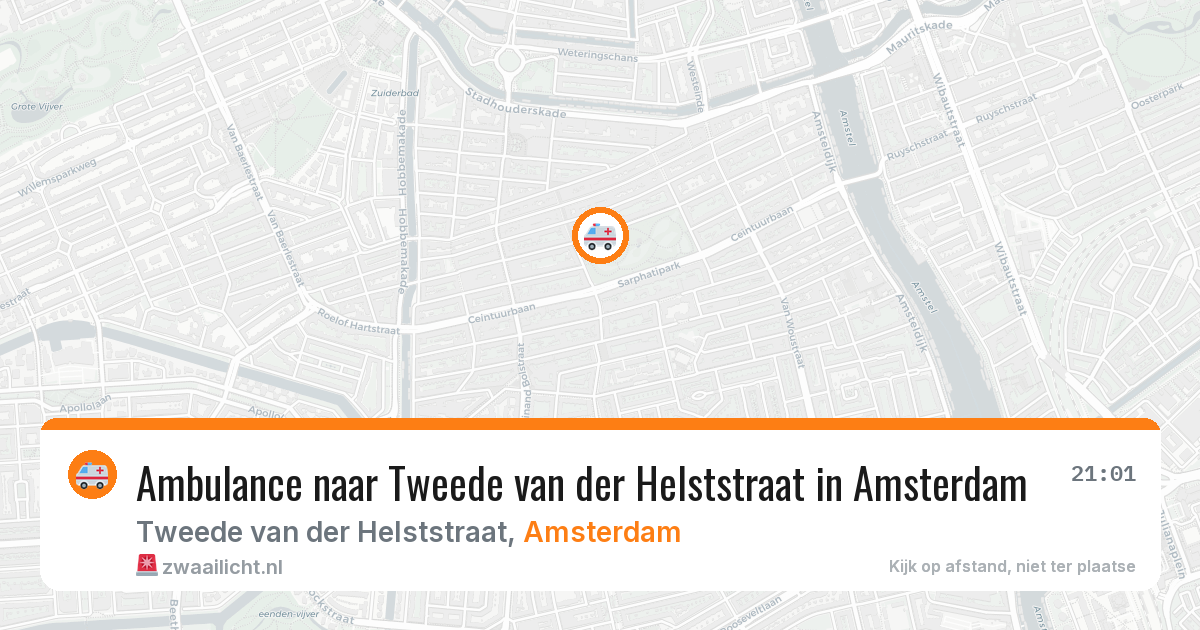 Ambulance naar Tweede van der Helststraat in Amsterdam — 4 apr 2026