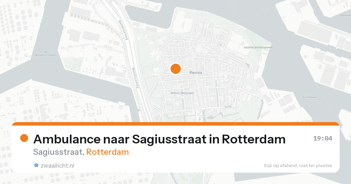Ambulance naar Sagiusstraat in Rotterdam — 31 jan 2026