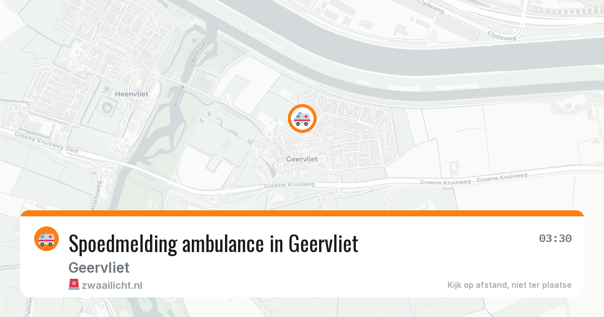 Spoedmelding ambulance in Geervliet — 6 jun 2026