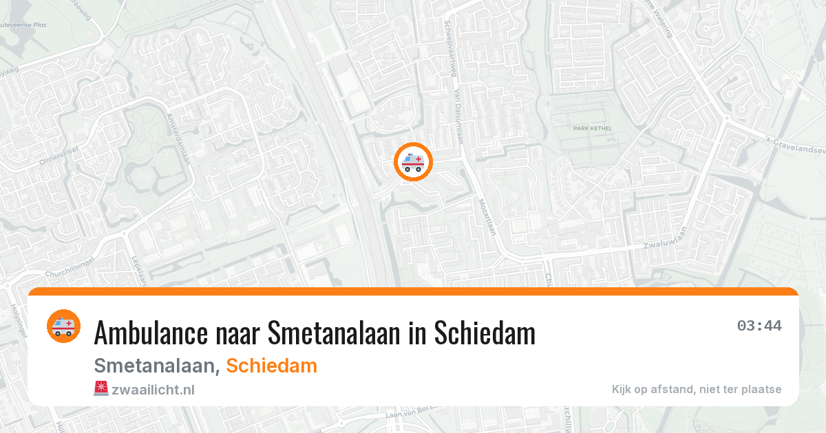 Ambulance naar Smetanalaan in Schiedam — 12 apr 2026