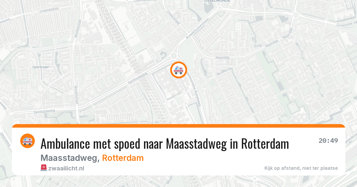 Ambulance met spoed naar Maasstadweg in Rotterdam — 7 jul 2026