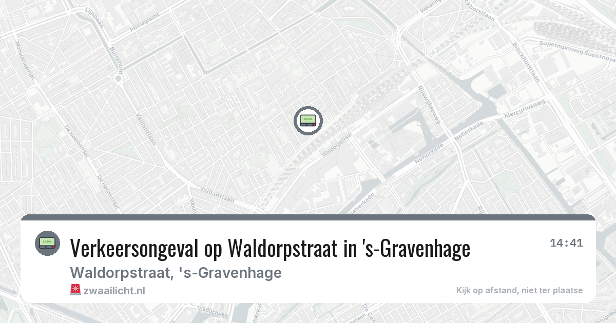 Verkeersongeval op Waldorpstraat in 's-Gravenhage — 13 feb 2026