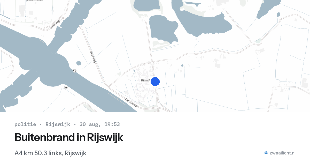 Buitenbrand in Rijswijk — 30 aug 2026