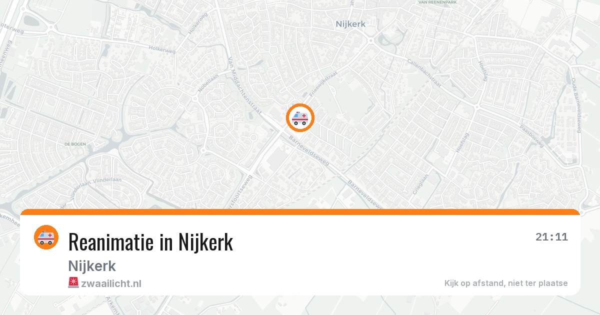 Reanimatie in Nijkerk — 20 mei 2026
