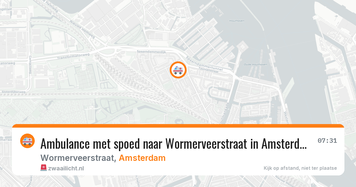 Ambulance met spoed naar Wormerveerstraat in Amsterdam — 9 feb 2026