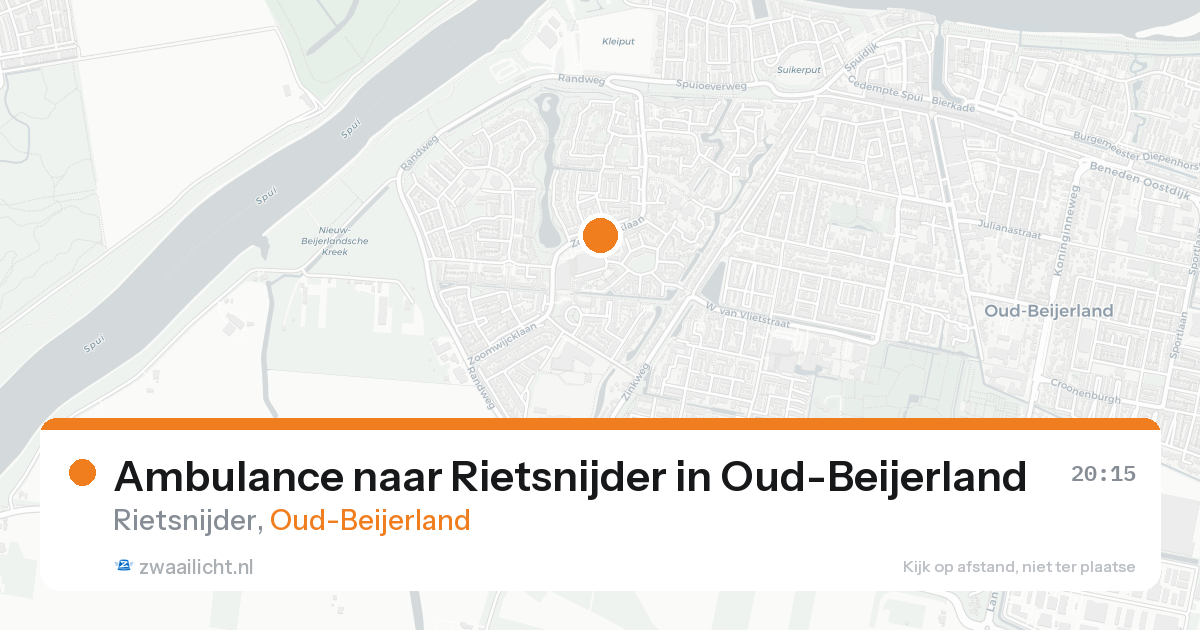 Ambulance naar Rietsnijder in Oud-Beijerland — 16 aug 2026