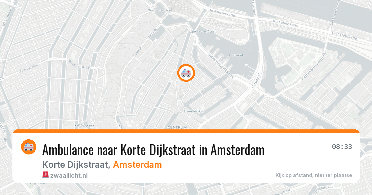 Ambulance naar Korte Dijkstraat in Amsterdam — 30 jun 2026