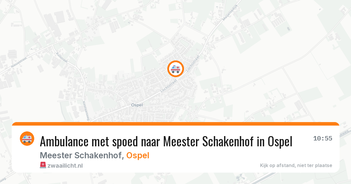 Ambulance met spoed naar Meester Schakenhof in Ospel — 23 jun 2026