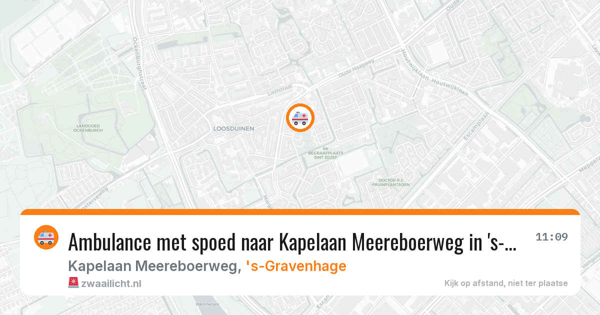 Ambulance met spoed naar Kapelaan Meereboerweg in 's-Gravenhage — 17 jun 2026
