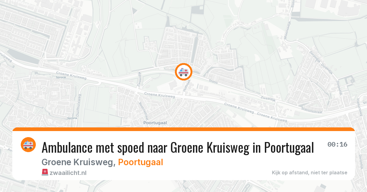 Ambulance met spoed naar Groene Kruisweg in Poortugaal — 31 jul 2026