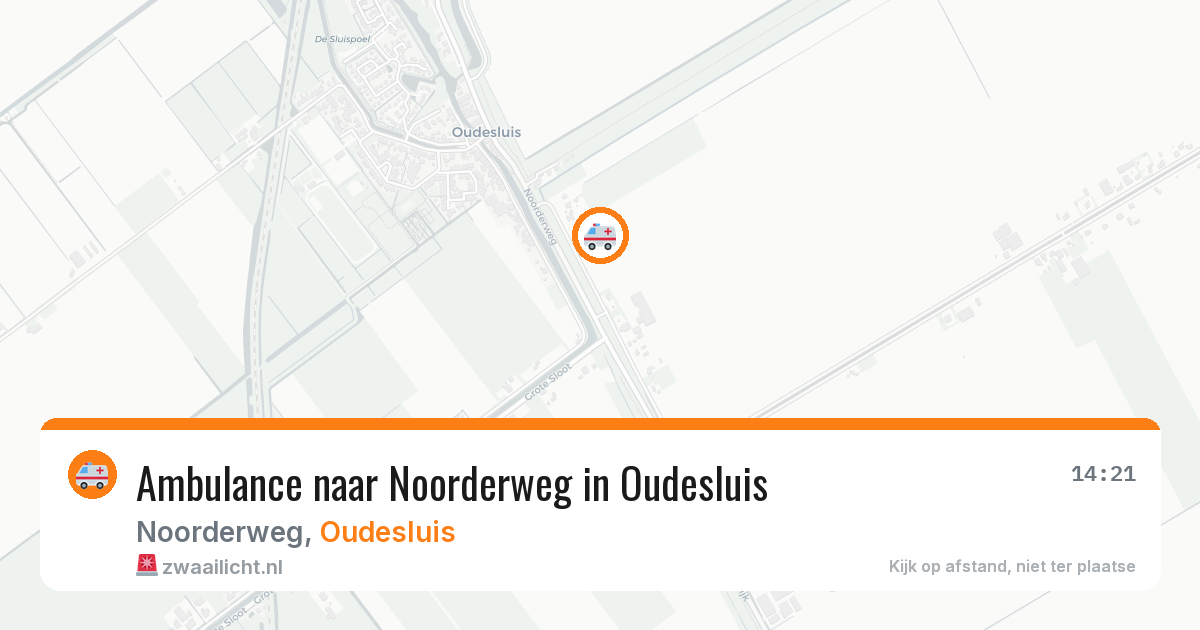 Ambulance naar Noorderweg in Oudesluis — 10 jun 2026