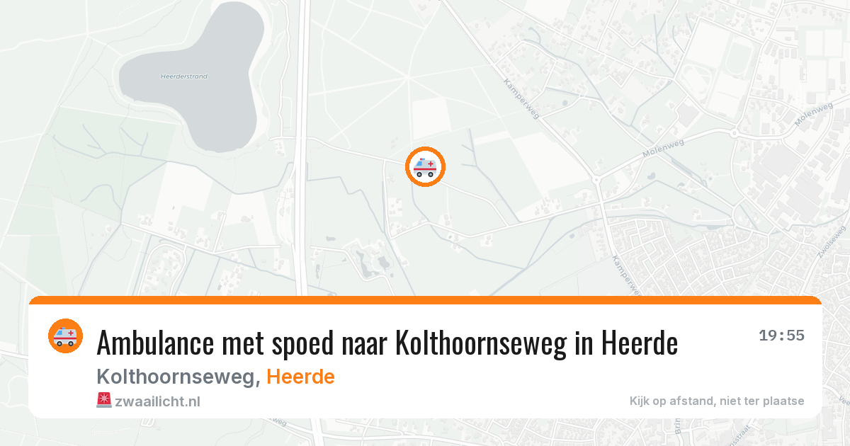 Ambulance met spoed naar Kolthoornseweg in Heerde — 25 apr 2026