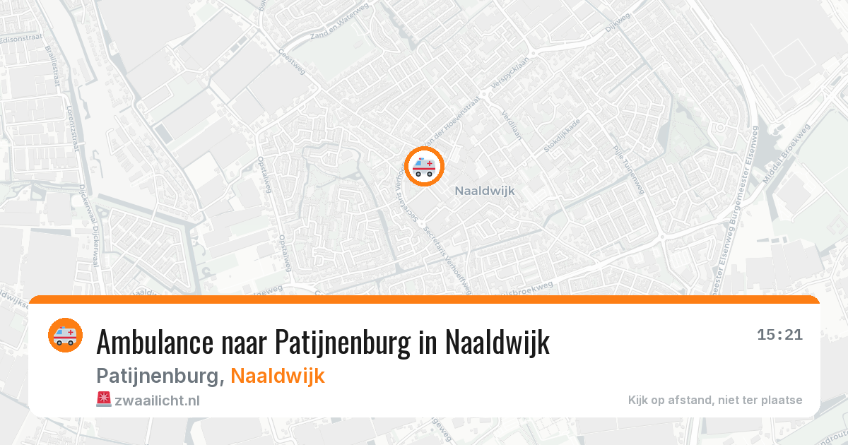 Ambulance naar Patijnenburg in Naaldwijk — 16 mei 2026