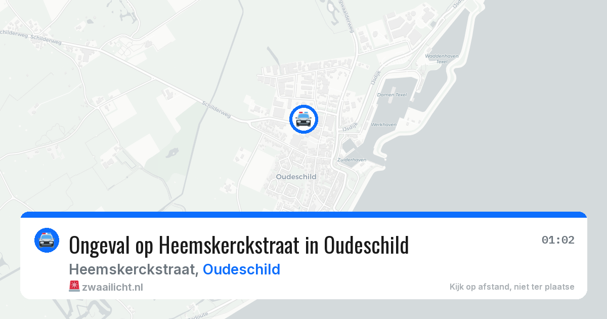 Ongeval op Heemskerckstraat in Oudeschild — 30 jul 2026