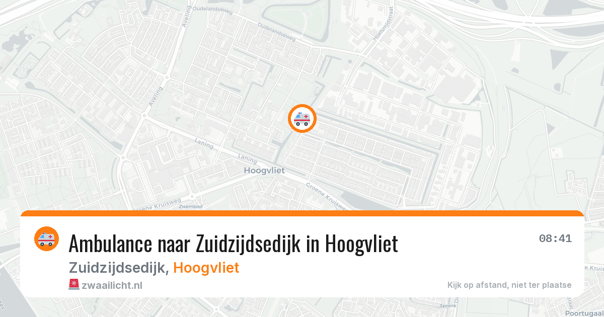 Ambulance naar Zuidzijdsedijk in Hoogvliet — 11 jul 2026
