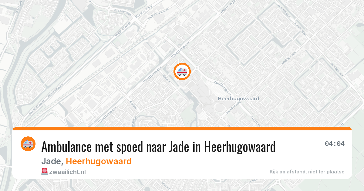 Ambulance met spoed naar Jade in Heerhugowaard — 24 jan 2026