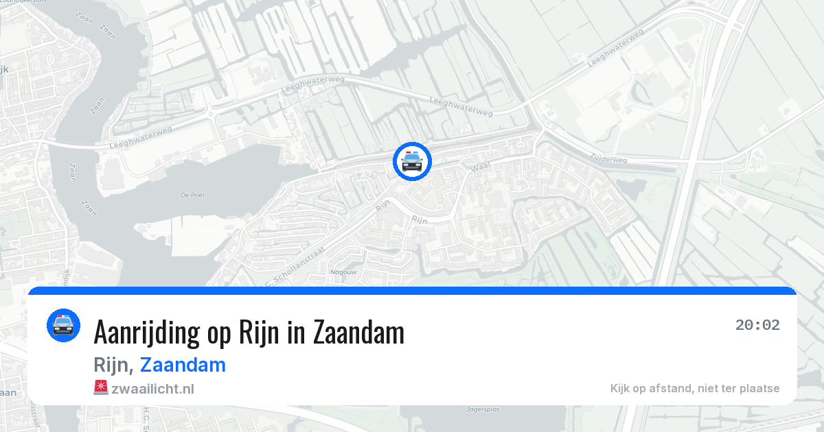 Aanrijding op Rijn in Zaandam — 3 jun 2026