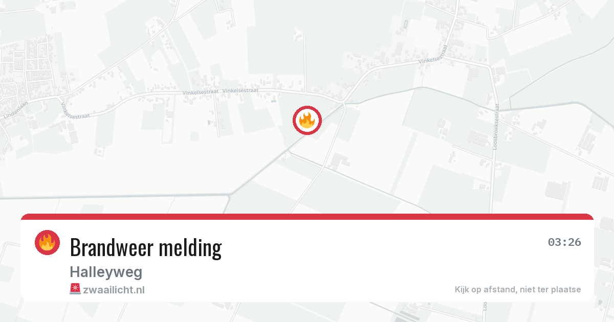 Brandweer melding — 26 apr 2026