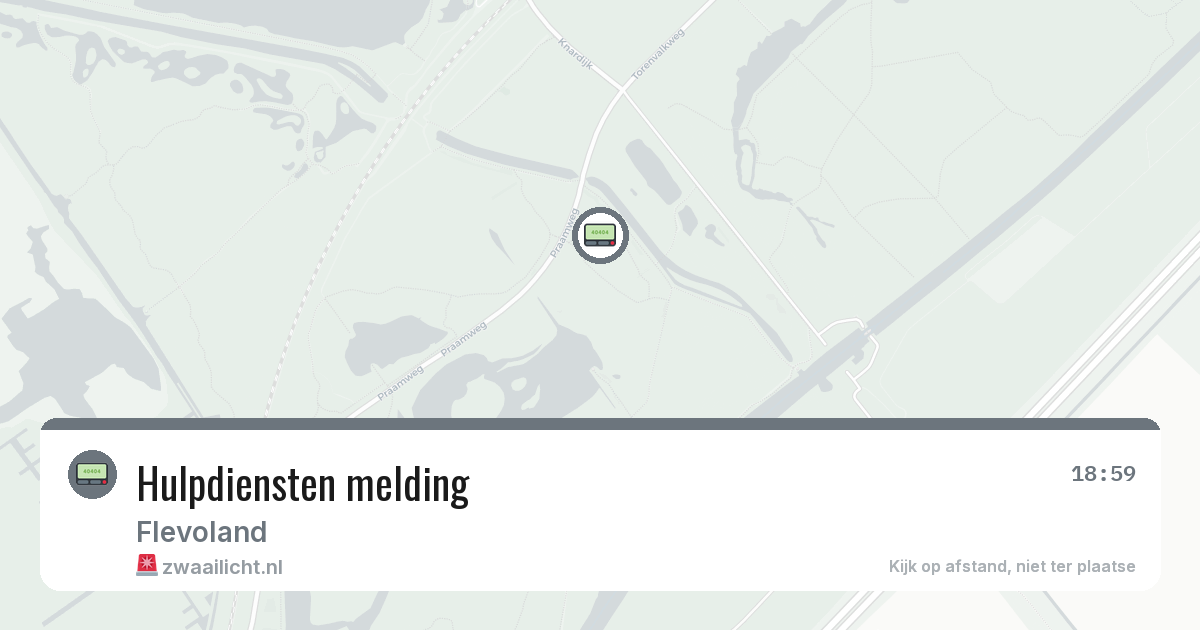 Hulpdiensten melding — 22 jun 2026