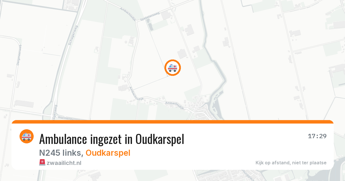 Ambulance ingezet in Oudkarspel — 12 aug 2026