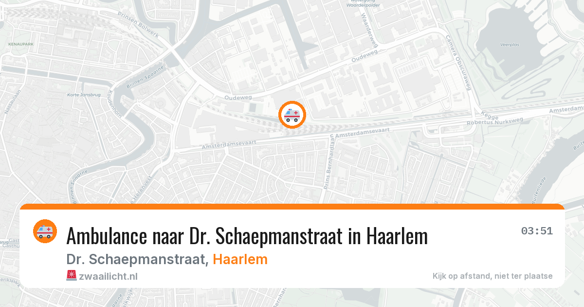 Ambulance naar Dr. Schaepmanstraat in Haarlem — 13 apr 2026