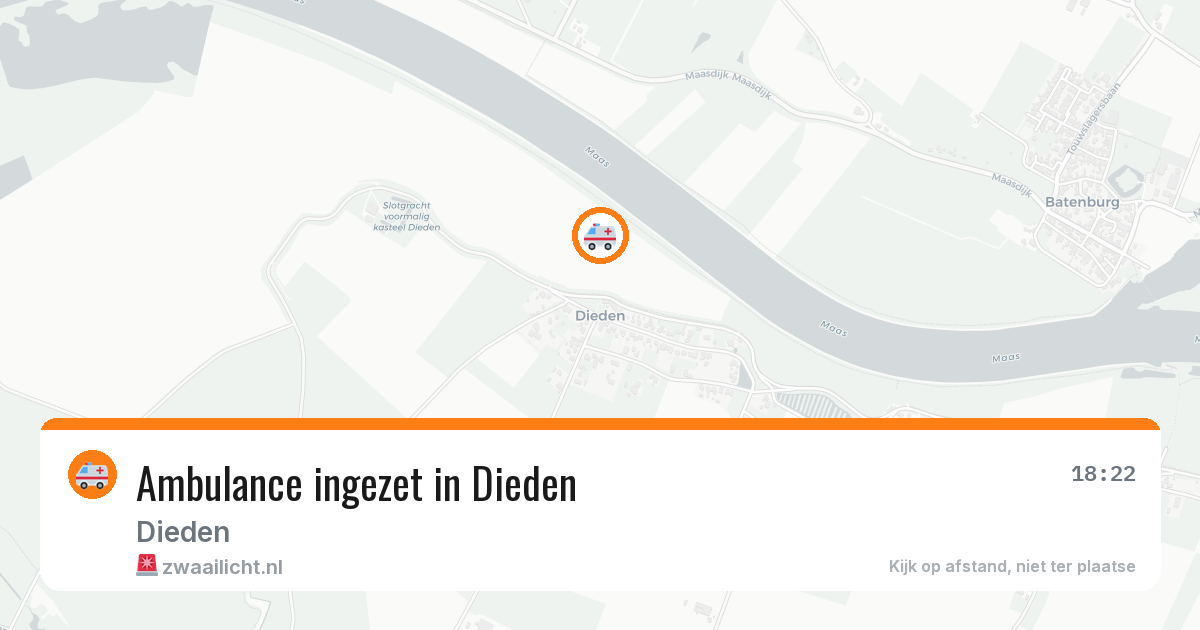 Ambulance ingezet in Dieden — 13 mei 2026