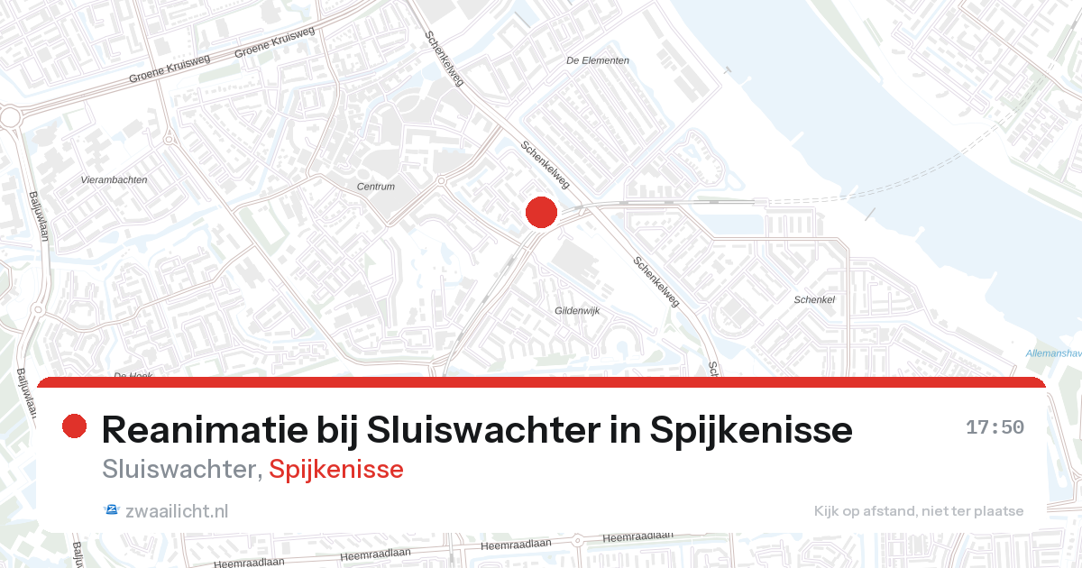 Reanimatie bij Sluiswachter in Spijkenisse — 28 aug 2026